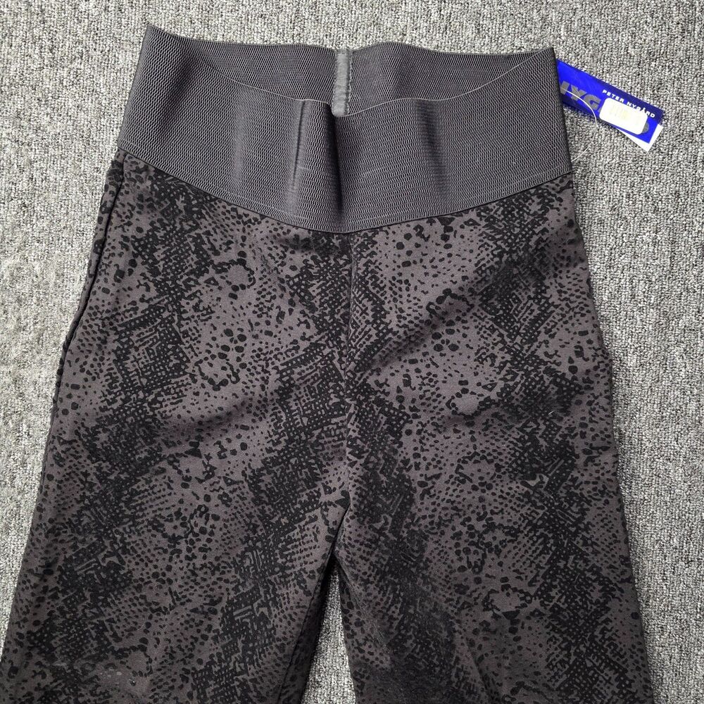 NEW Nygard Slims Pants Womens M 10/12 Black Jacquard Straight Leg Stretch NWT